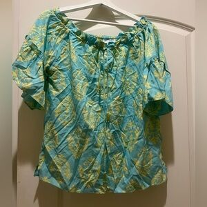 escapada - Vacation country club top - worn ONCE - no smoking